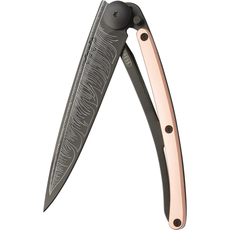 Deejo 37g, Tattoo Pink Gold Gilded / Feather
