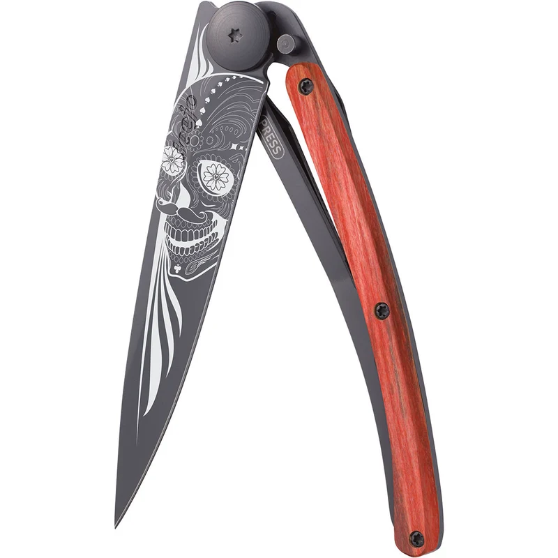 Deejo Black 37g Red Beech wood / Latino Skull