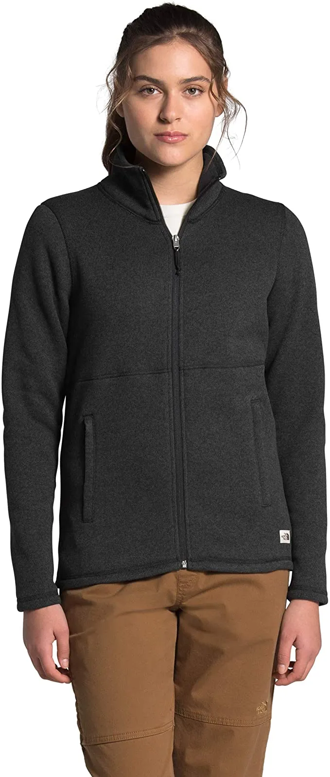 W CRESCENT F/Z TNF BLACK HEATHER