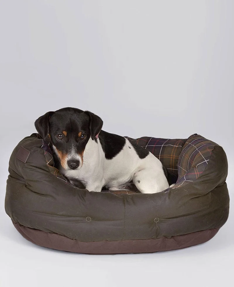BARBOUR WAX/COTTON DOG BED 24IN