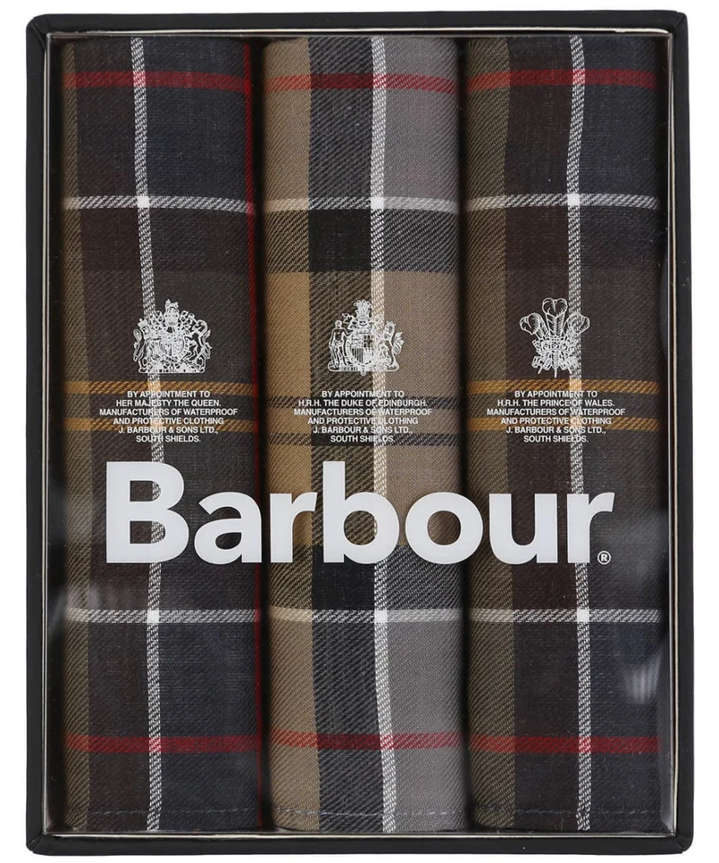 BARBOUR TARTAN POCKET SQUARES