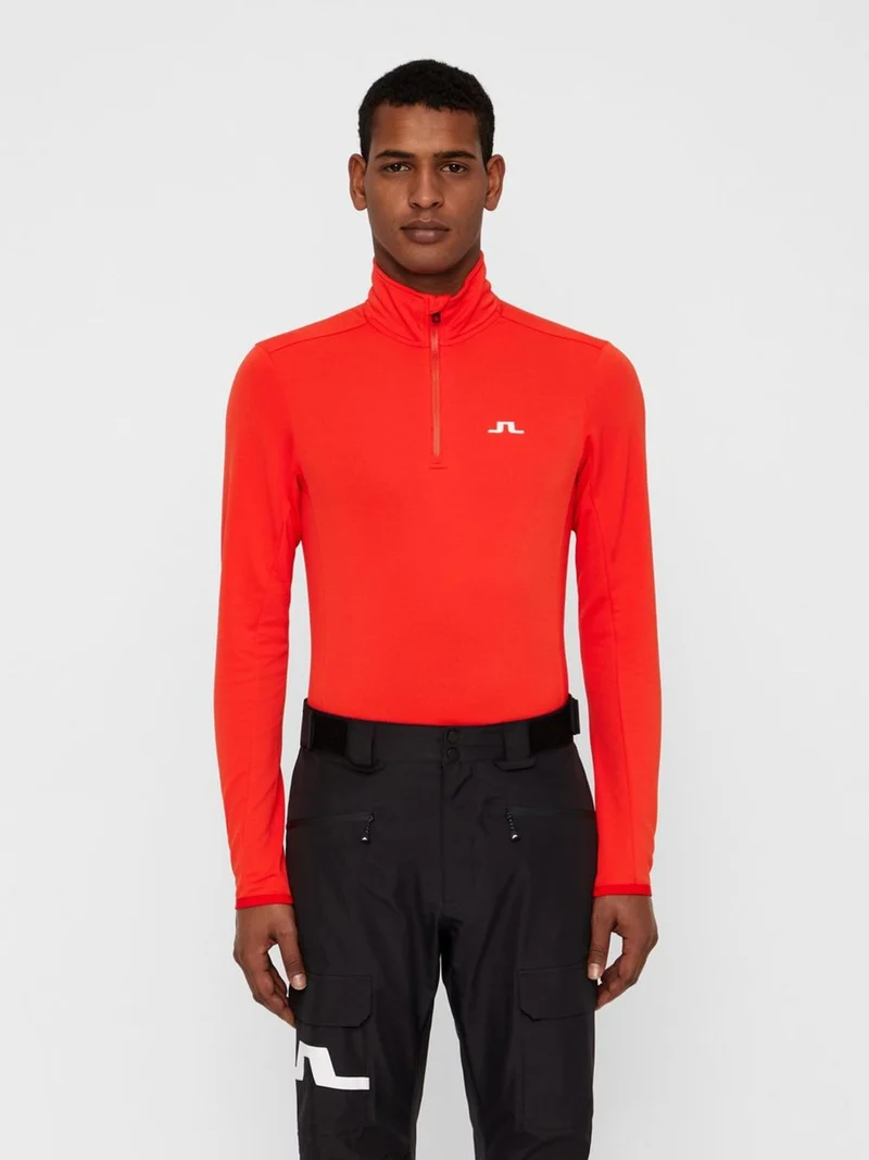 Kimball half zip light peach