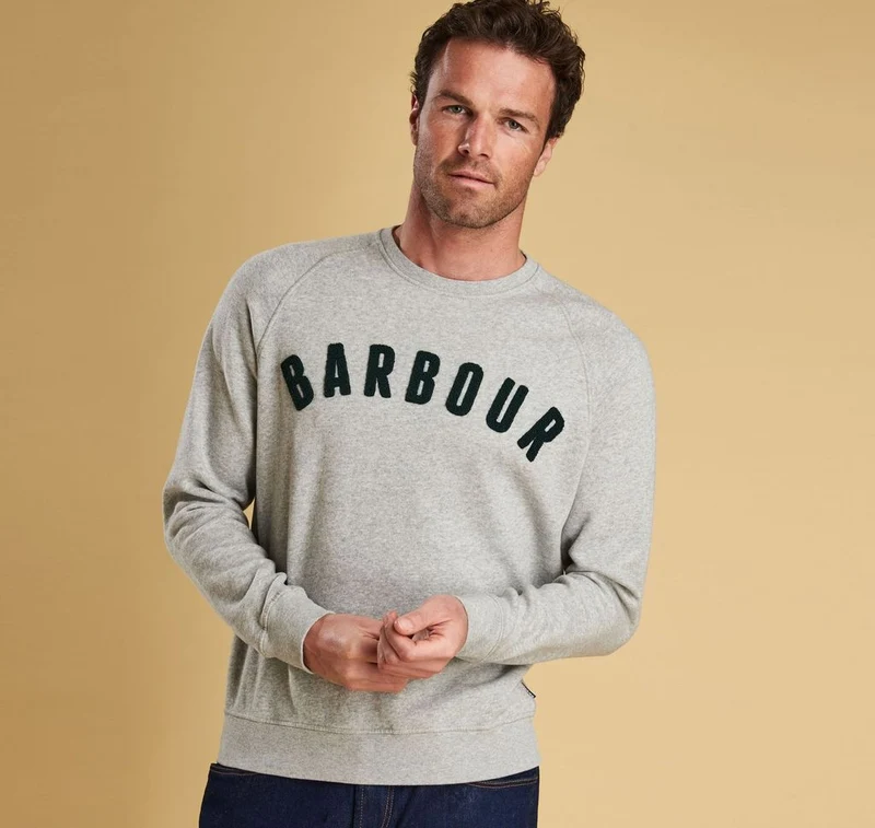 Prep Logo Crew Ecru Ma Large
