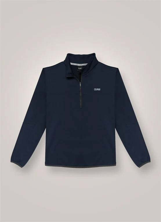 Half zip stretch fleece