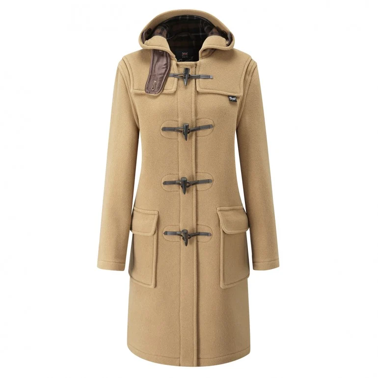 Slim fit duffle coat women's