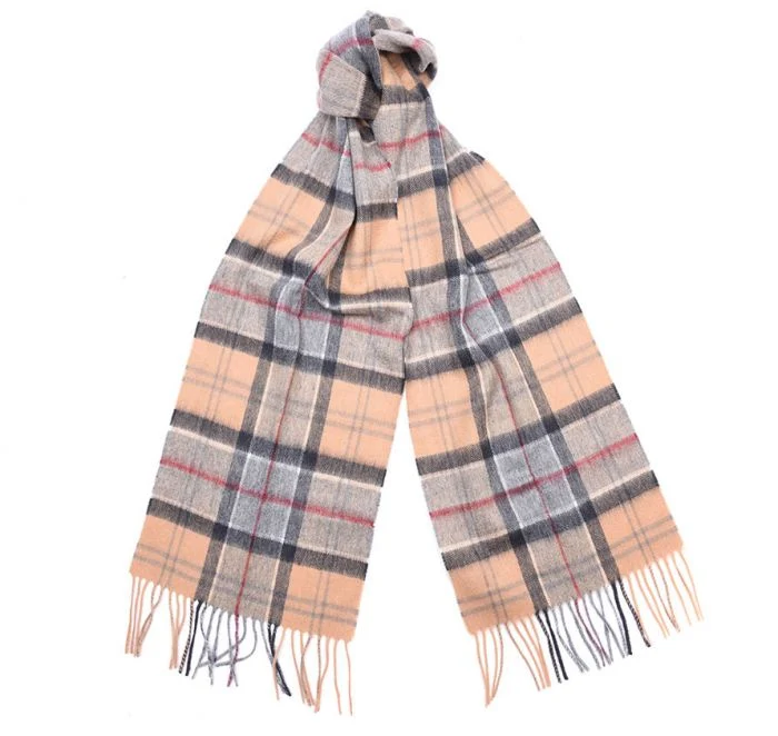 Merino cashmere tartan scarf
