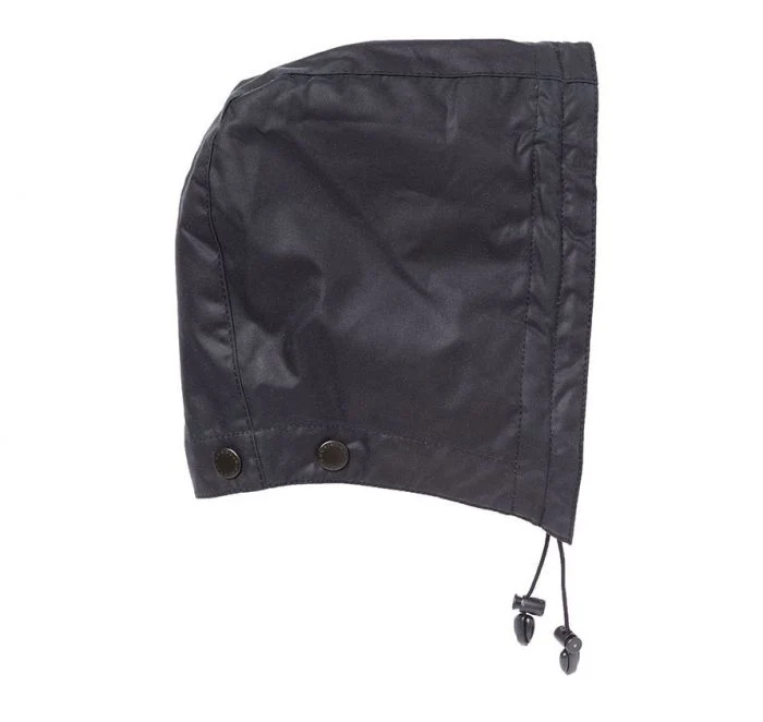 Waxed cotton hood