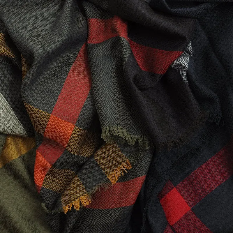 Tartan square scarf