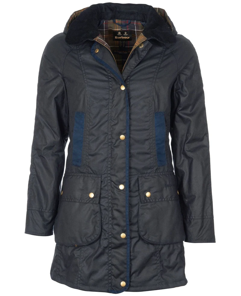 Bower Wax Jacket Navy