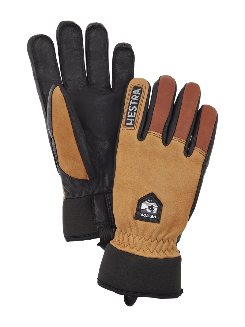 Army leather wool terry 5 finger