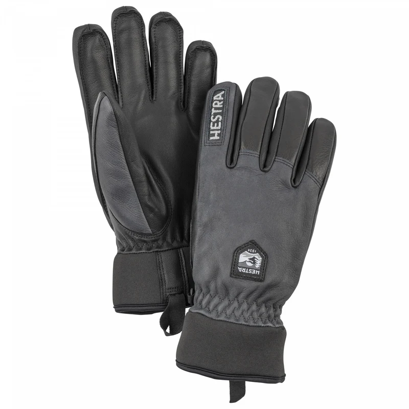 Army leather wool terry 5 finger