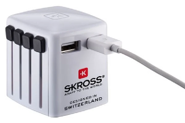 Reisstekker wereld + usb