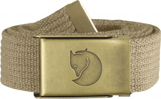 Canvas Brass Belt 3 cm.
