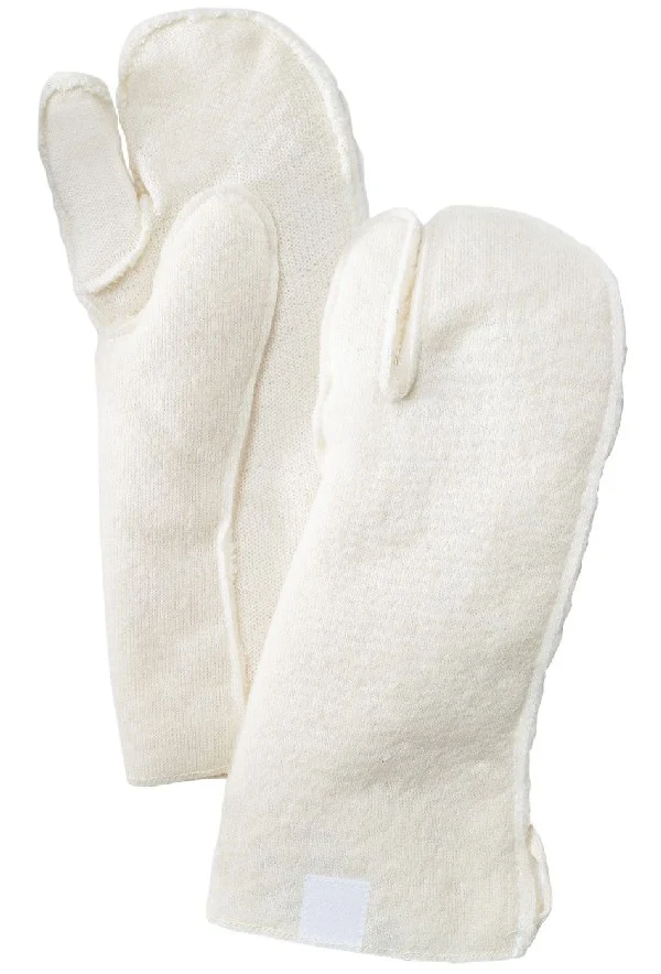 Wool pile wool terry liner 3 finger