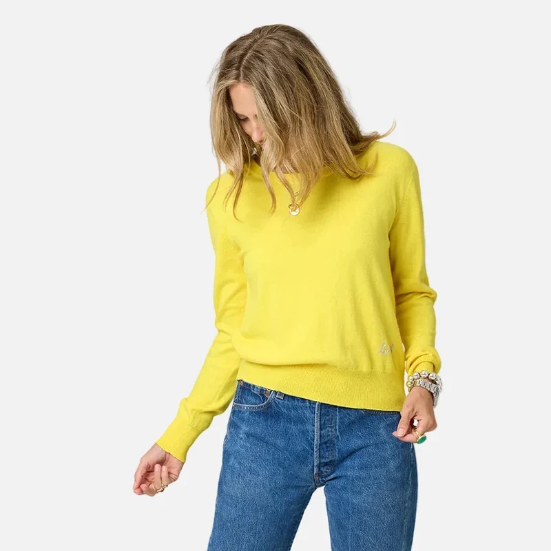 Kerri Rosenthal Patchwork Cotton Pullover - Sunshine Yellow