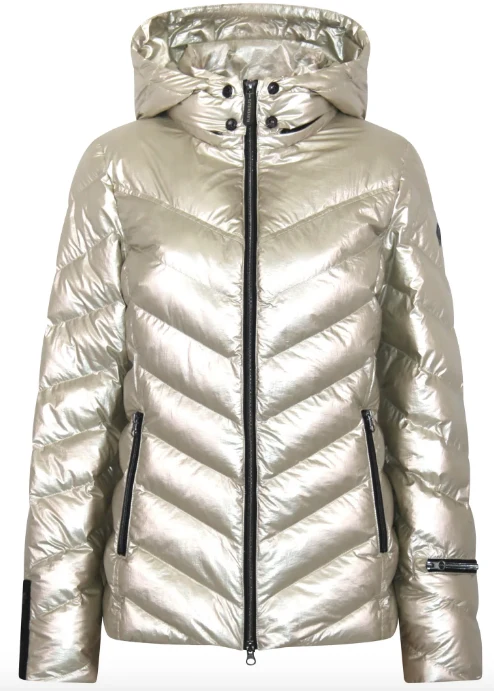 Fairie Vegan Down Jacket - Champagne Metallic
