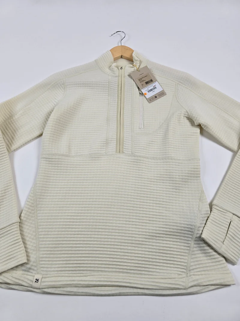 Ulvang Peak Field Half Zip Midlayer Off White Womens S