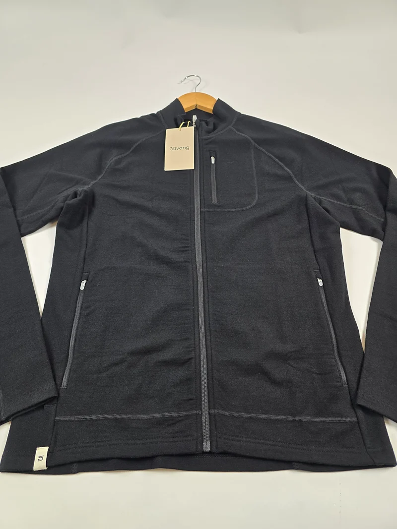 Ulvang Alltime Bridge Full Zip Midlayer Black Men M