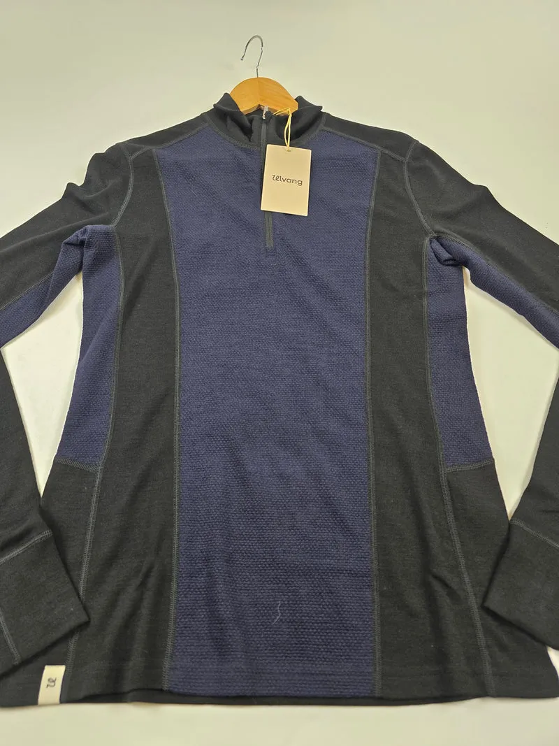 Ulvang Peak Map Half Zip Baselayer Navy Blue Men M