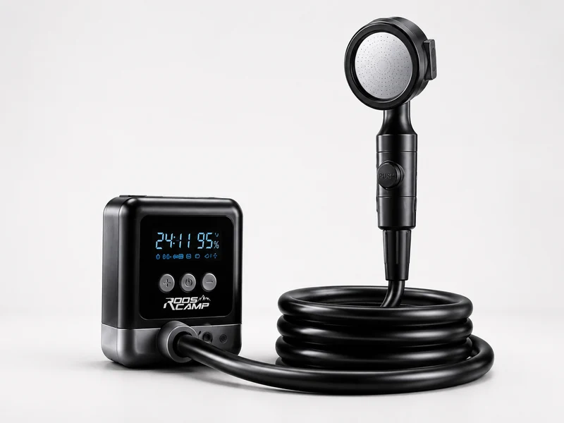 RoosCamp Shower Pro – Draagbare Campingdouche voor Outdoor, Reizen en Kamperen