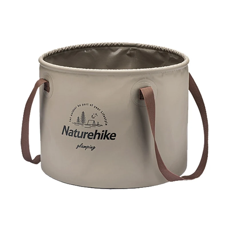 Naturehike 10L Draagbare Wastafel & Voetenbad Emmer – Opvouwbare Outdoor Camping Wassen Zak Bruin