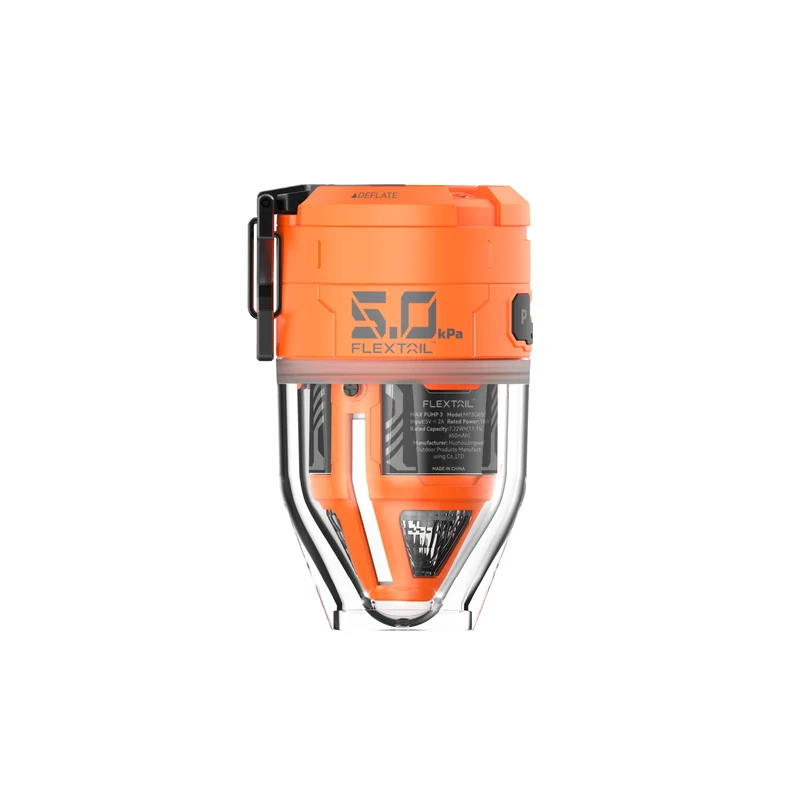 FLEXTAIL MAX PUMP 3 – Krachtige 2-in-1 Luchtpomp & LED Zaklamp (Oranje)