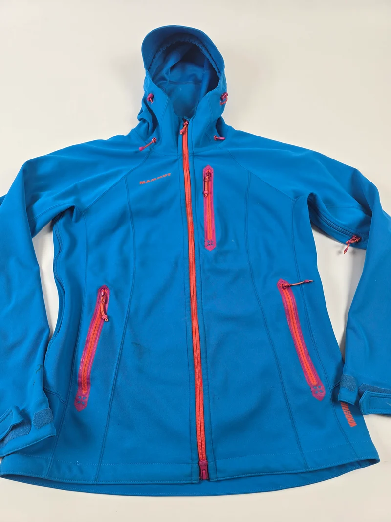 Mammut Winstopper Softhshell Blauw Oranje Dames XL