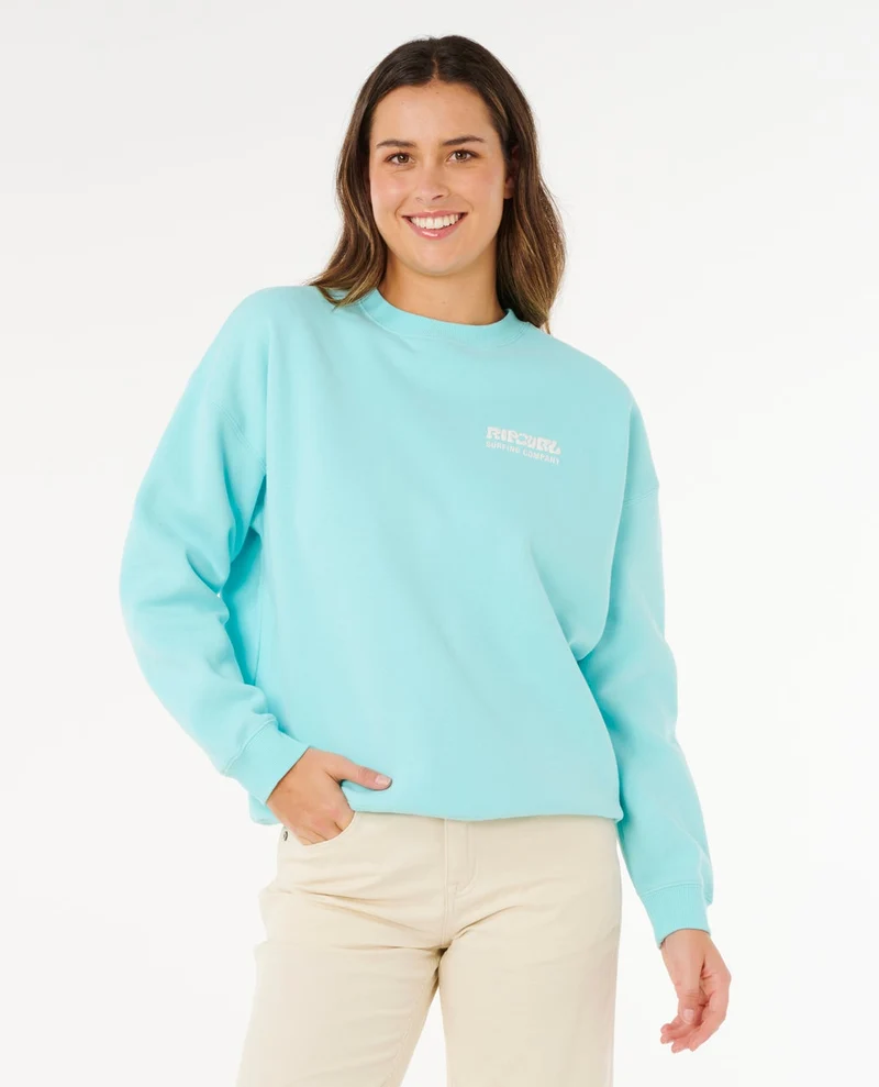 Surf Puff Inspired Crew Fleece