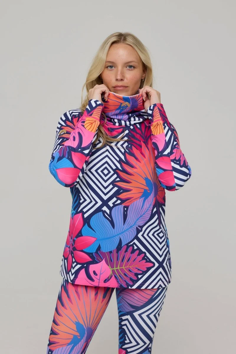 High Neck Baselayer Top Big Poppa - Women's