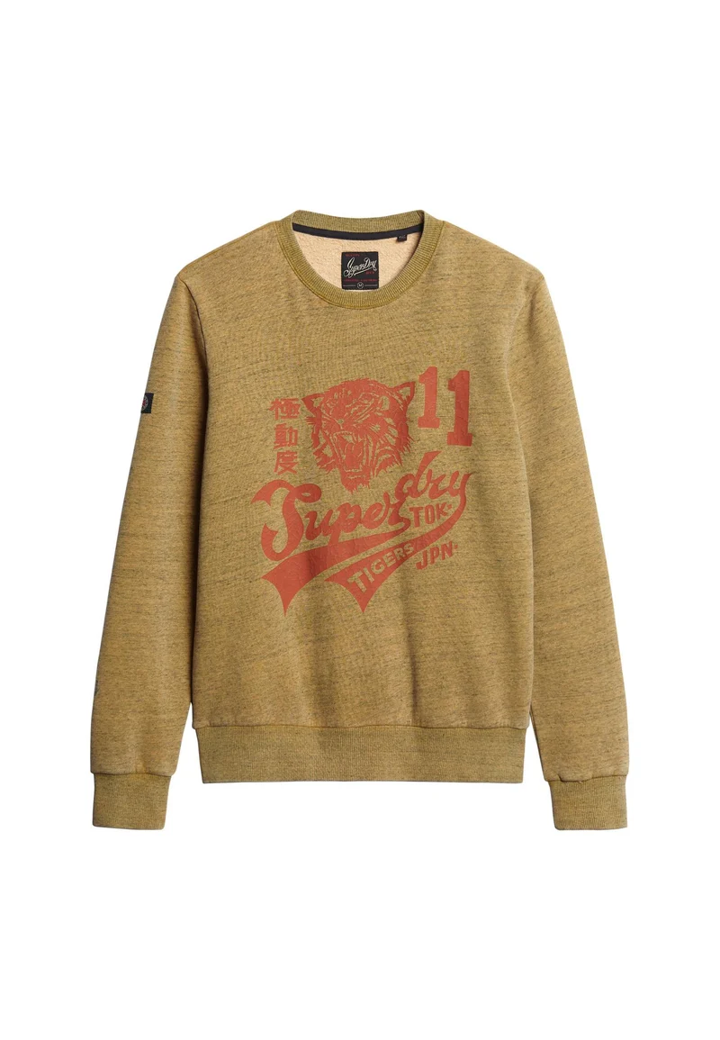 College Scripted Graphic Crew Sweatshirt