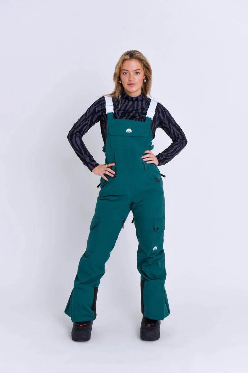 Yeh Girl Bib Pant - Forest Green