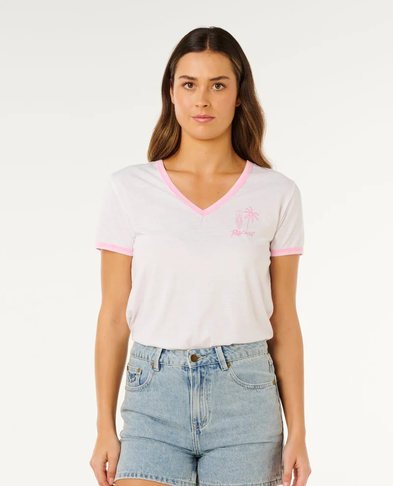 Hotel Malibu V-Neck Tee