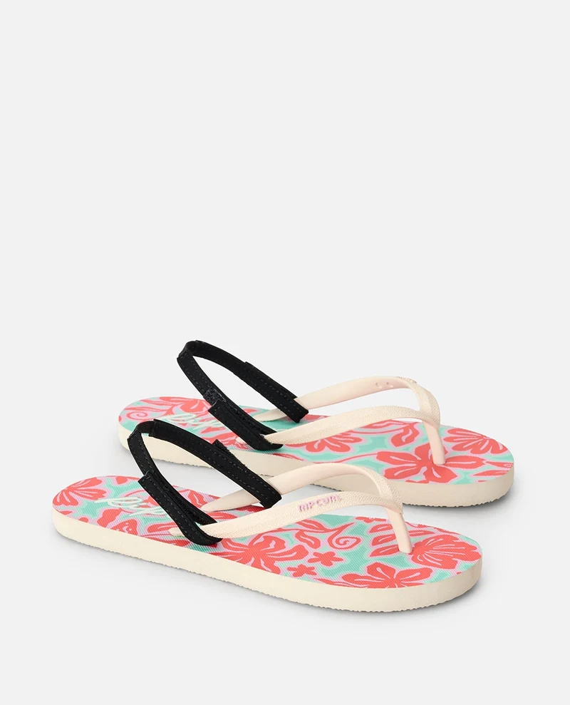 Mixed Bloom Open Toe Sandal - Girls