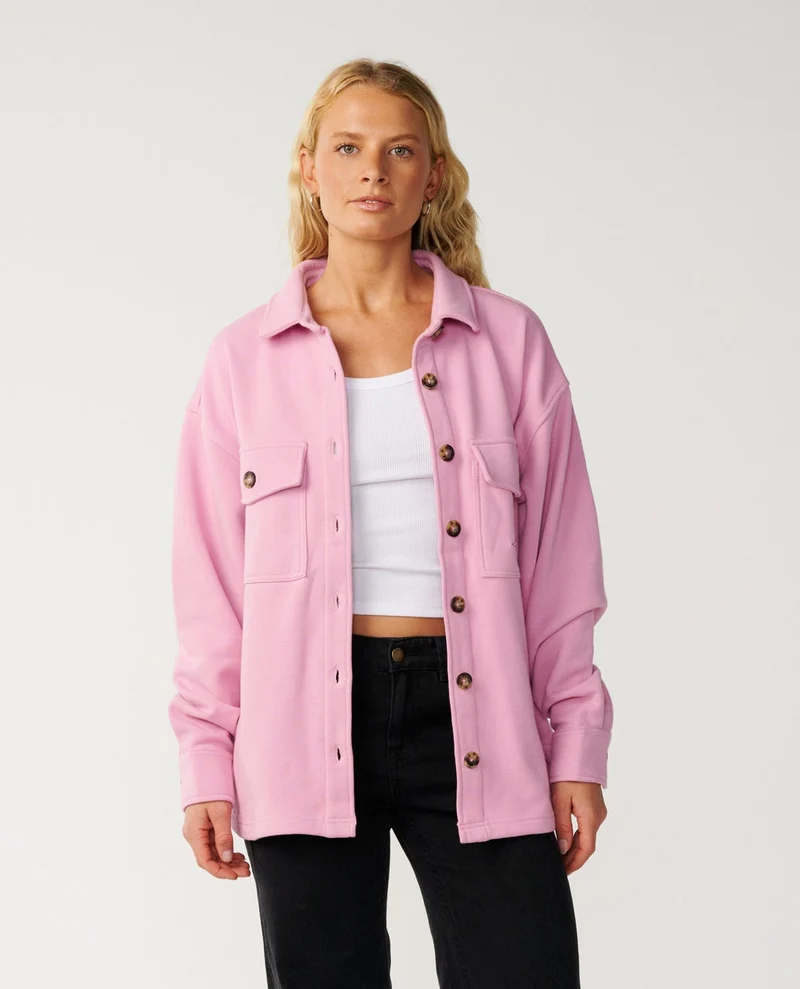 Retro Swell Fleece Overshirt