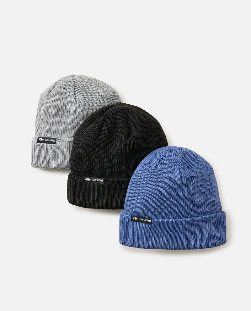 Classic Surf Reg Beanie 3-Pack