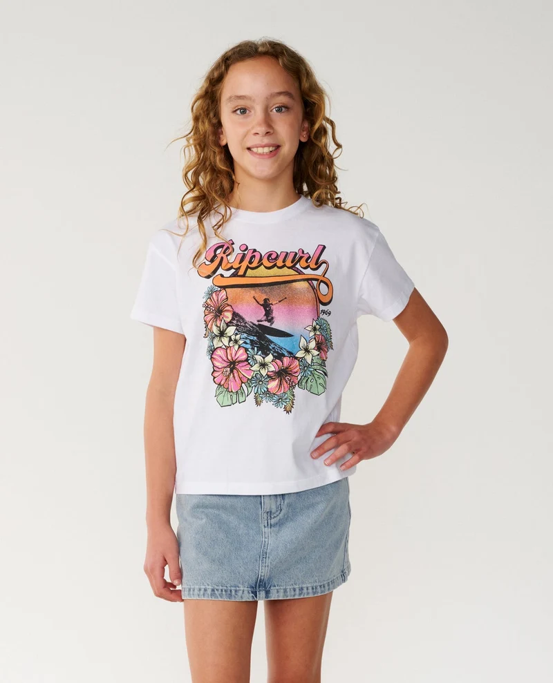 Wave Crop Tee Kids
