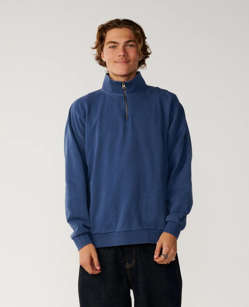 Premium Surf Qtr Zip Crew Fleece
