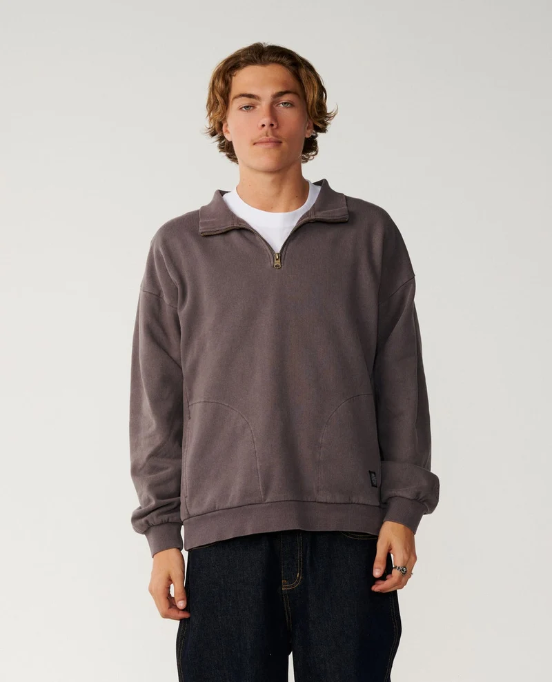Premium Surf Qtr Zip Crew Fleece