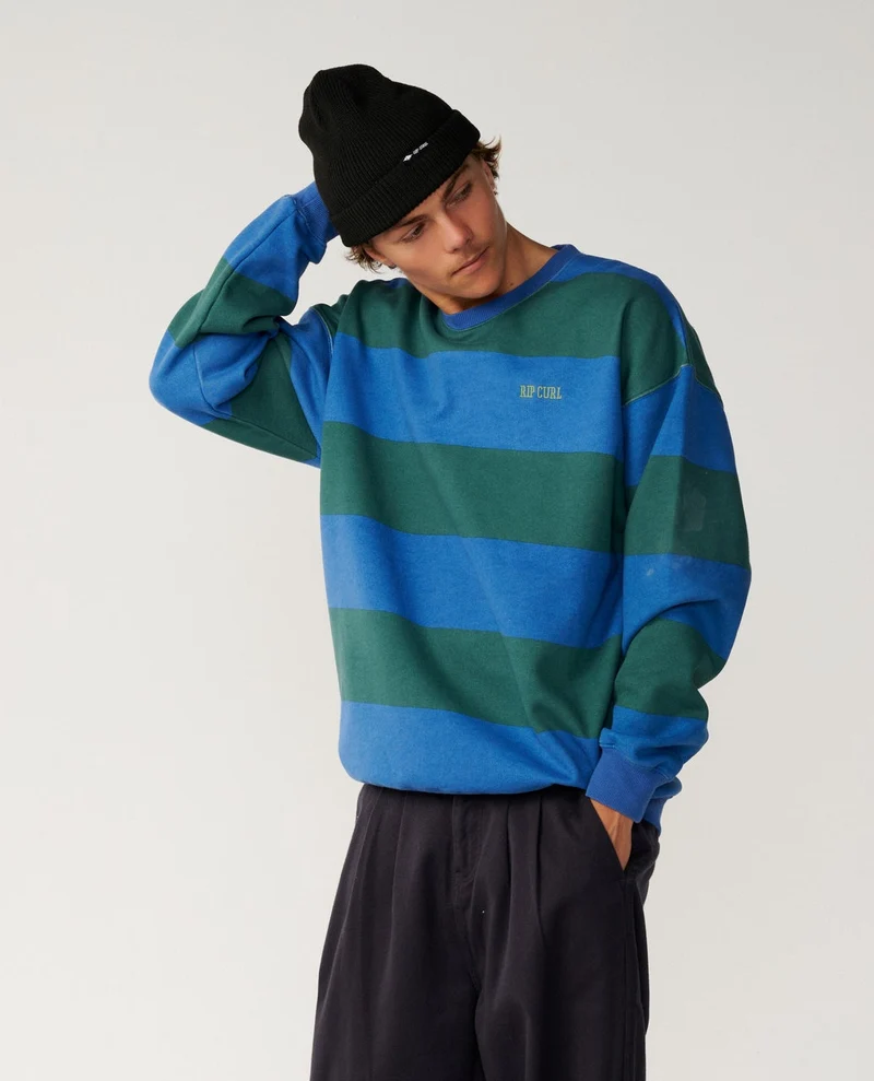 Disorder Stripe Crew Fleece