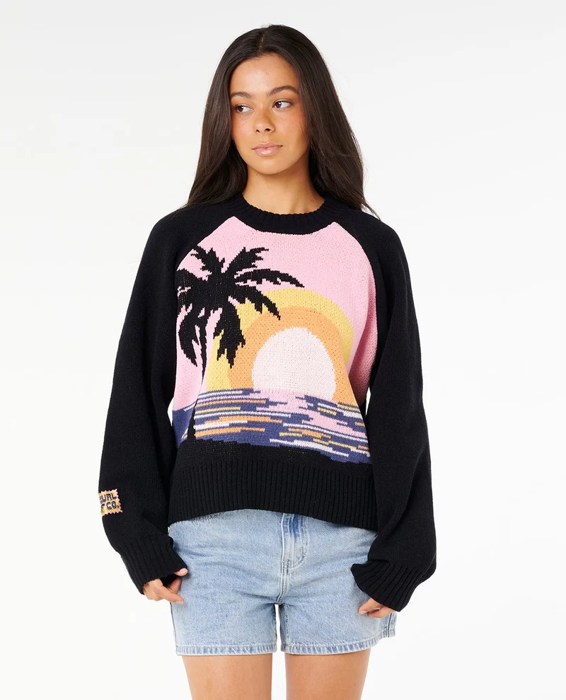 Paradise Knit Crew Fleece