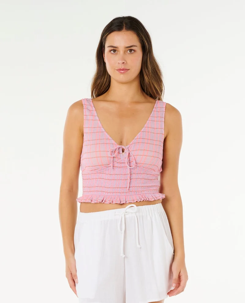Paradise Check Top