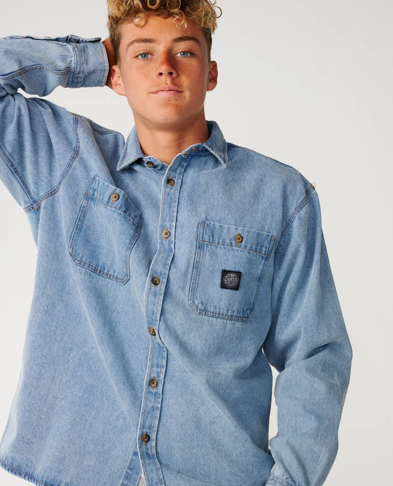 Classic Surf Denim Long Sleeve Shirt
