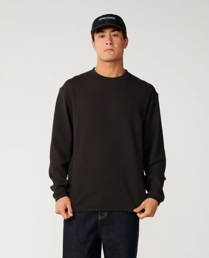 Premium Surf Waffle Long Sleeve Loose Tee