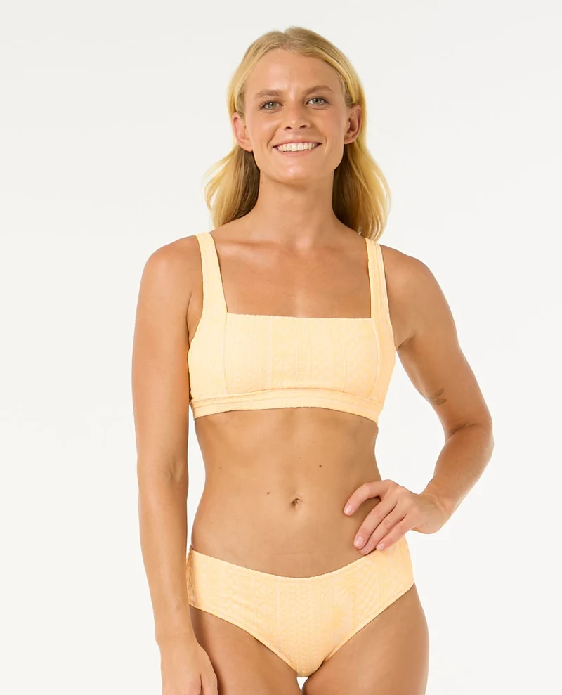 La Joya D-E Crop Bikini Top