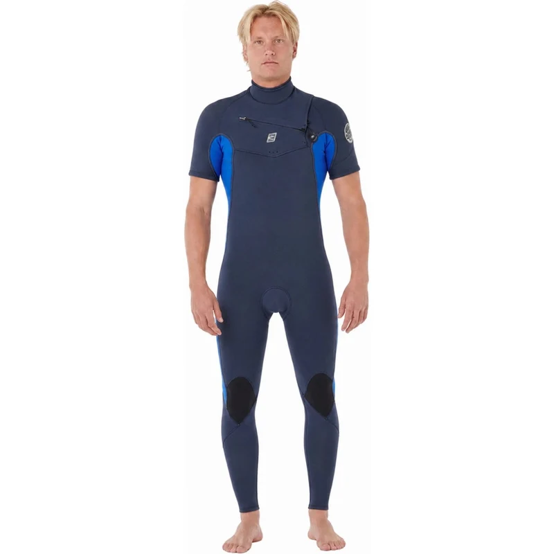 Mens Dawn Patrol 2/2 Short Sleeve Chest Zip Wetsuit