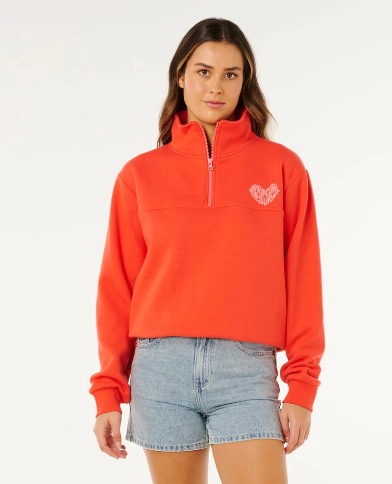 Rc Heart Half Zip Fleece