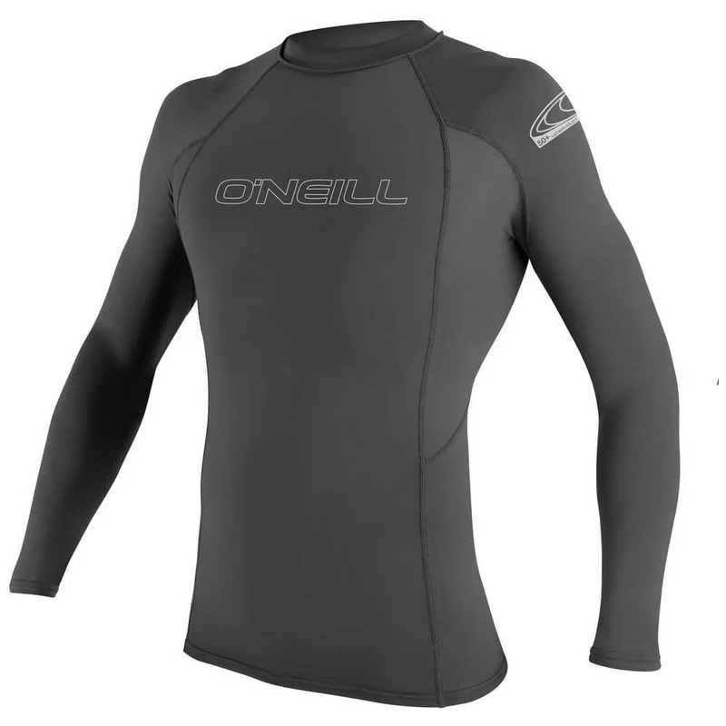 Basic Skins L/S Rash Guard Graphite