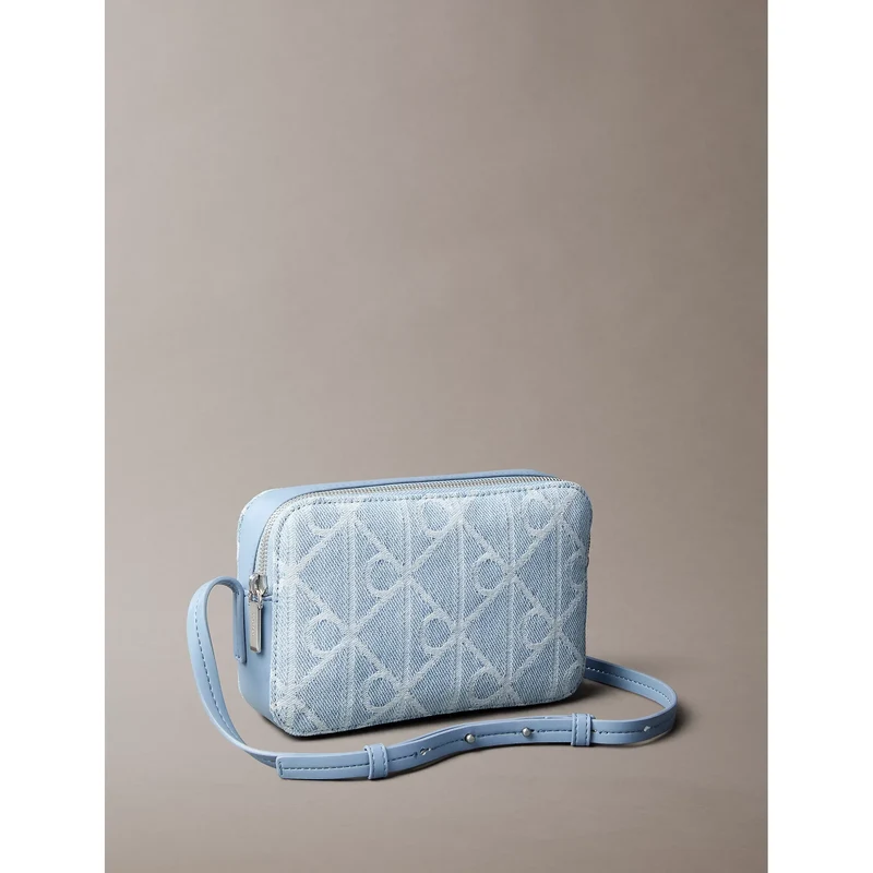 Emblem Aop Denim Camera Bag