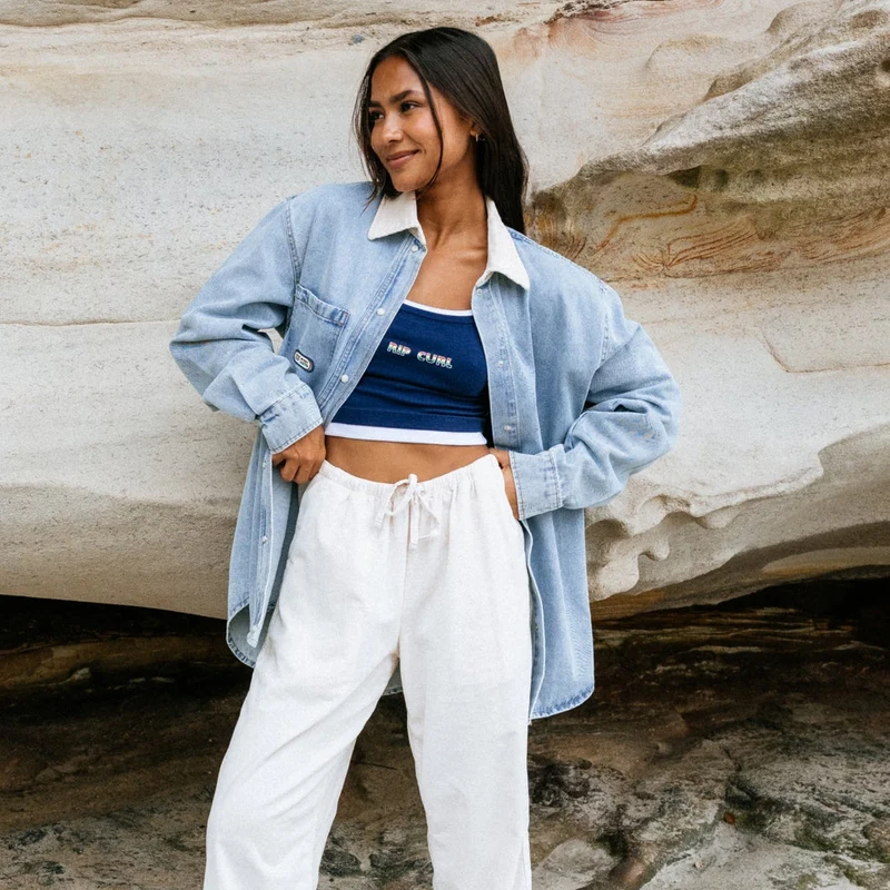 Surf Side Relaxed Denim Shirt