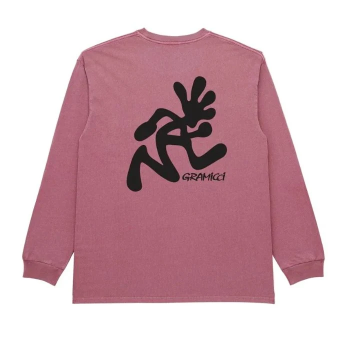 Running Man L/S Tee Pigment Dyed